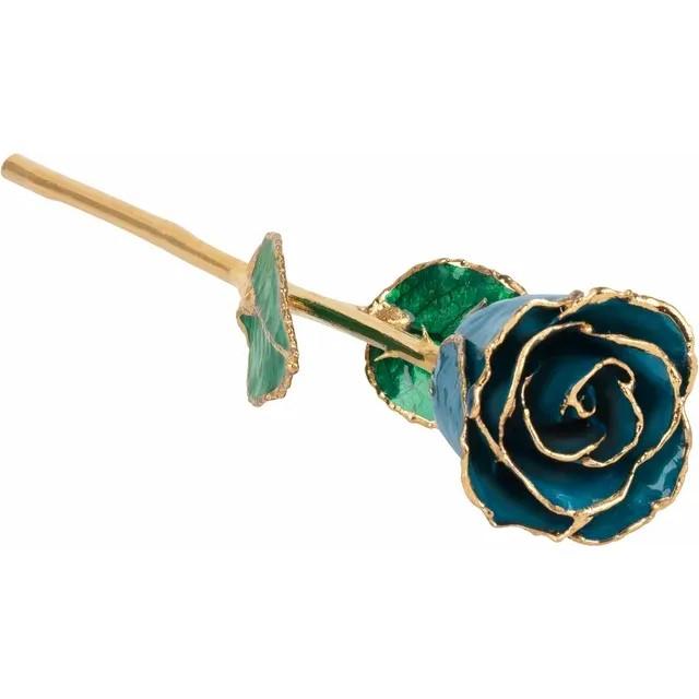 Lacquered Rose in Precious Metal