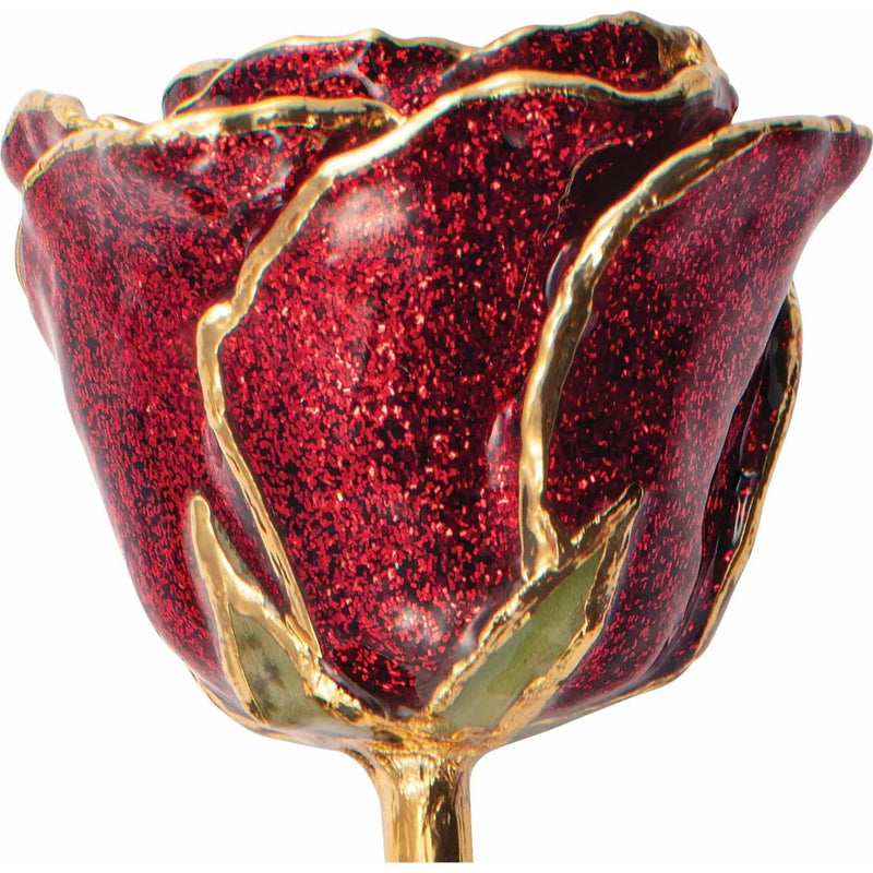 Lacquered Rose in Precious Metal