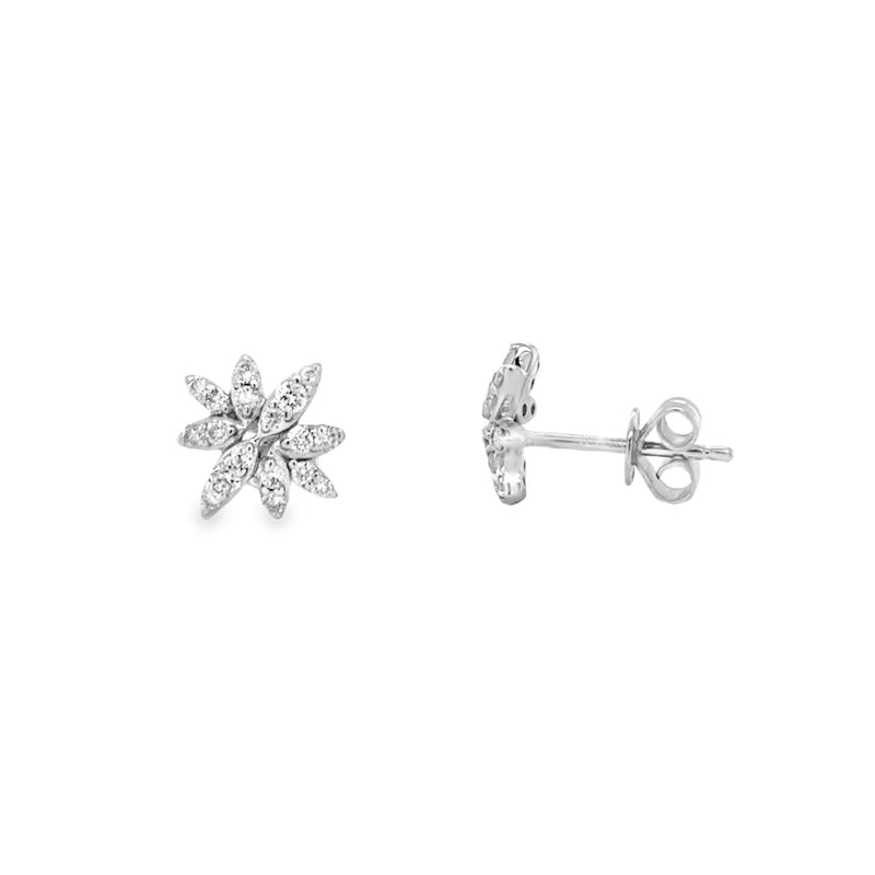 Diamond Snowflake Earrings