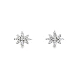 Diamond Snowflake Earrings