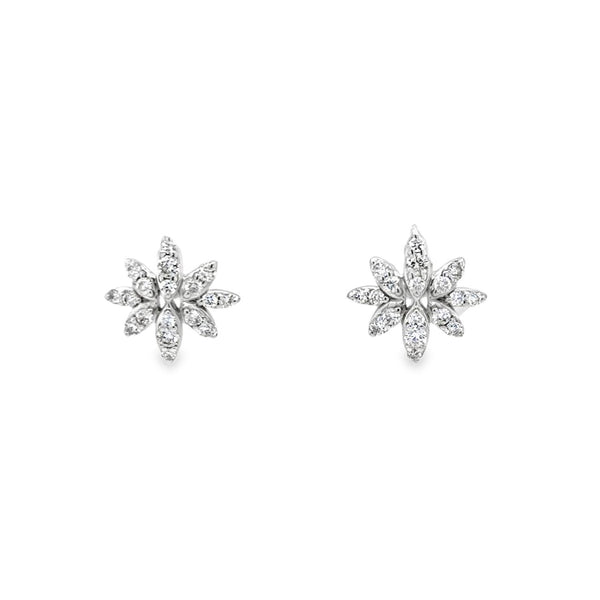 Diamond Snowflake Earrings