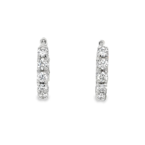 Custom Lab Diamond Inside-Out Hoops