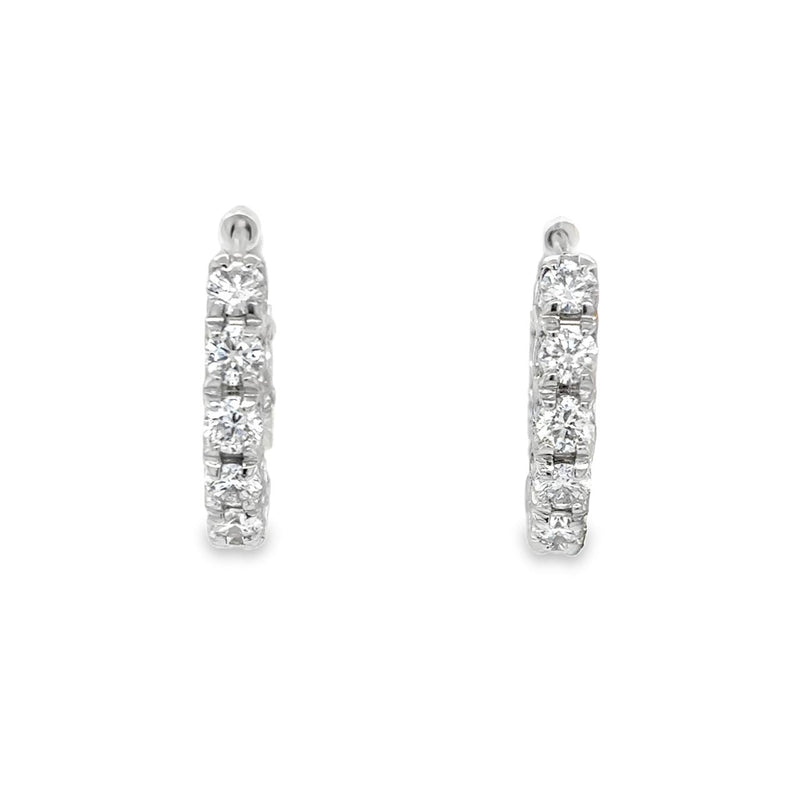 Custom Lab Diamond Inside-Out Hoops