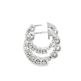 Custom Lab Diamond Inside-Out Hoops