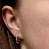 Custom Lab Diamond Inside-Out Hoops