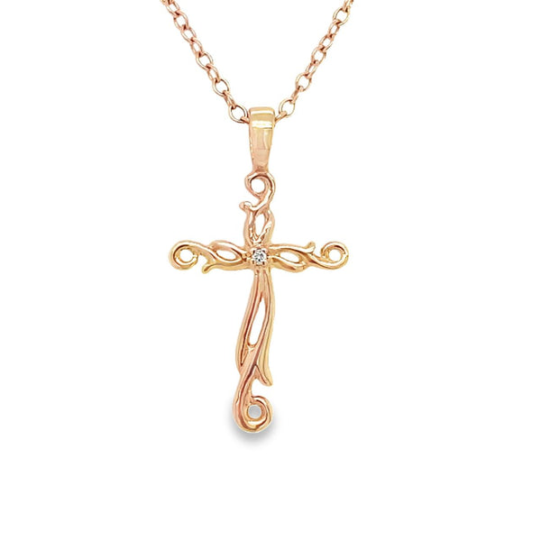 Swirl Cross Pendant