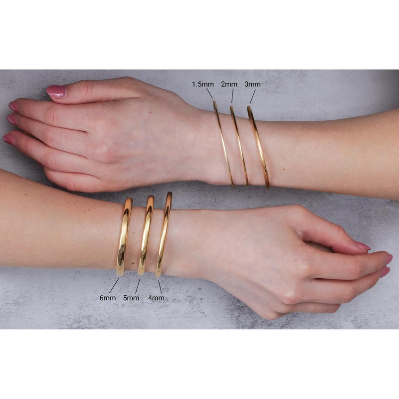 Hinged Solid Silver Bangle