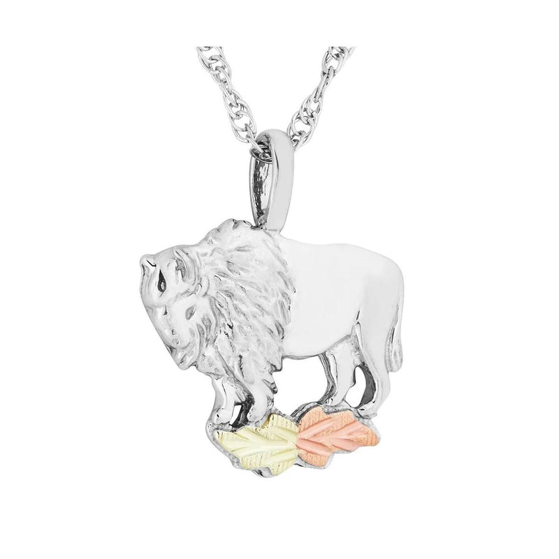Black Hills Gold Buffalo Pendant