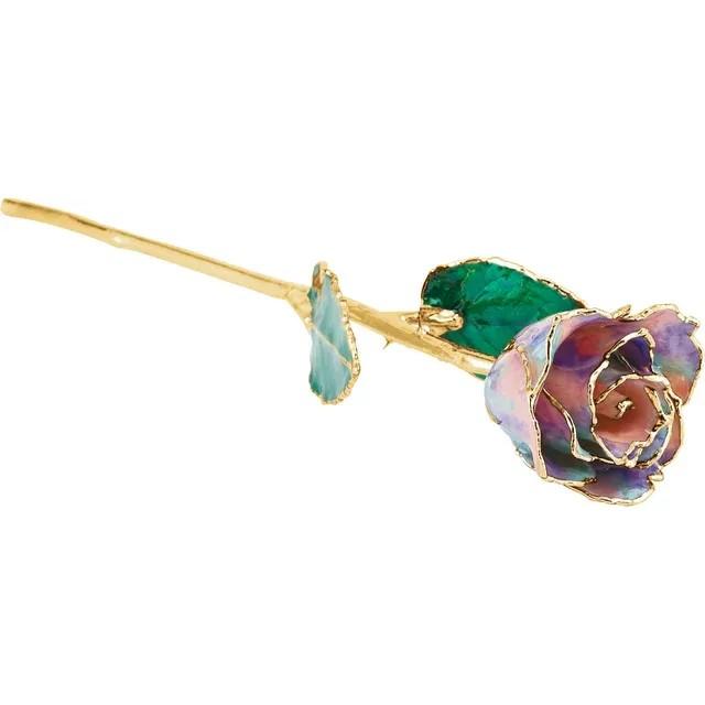 Lacquered Rose in Precious Metal
