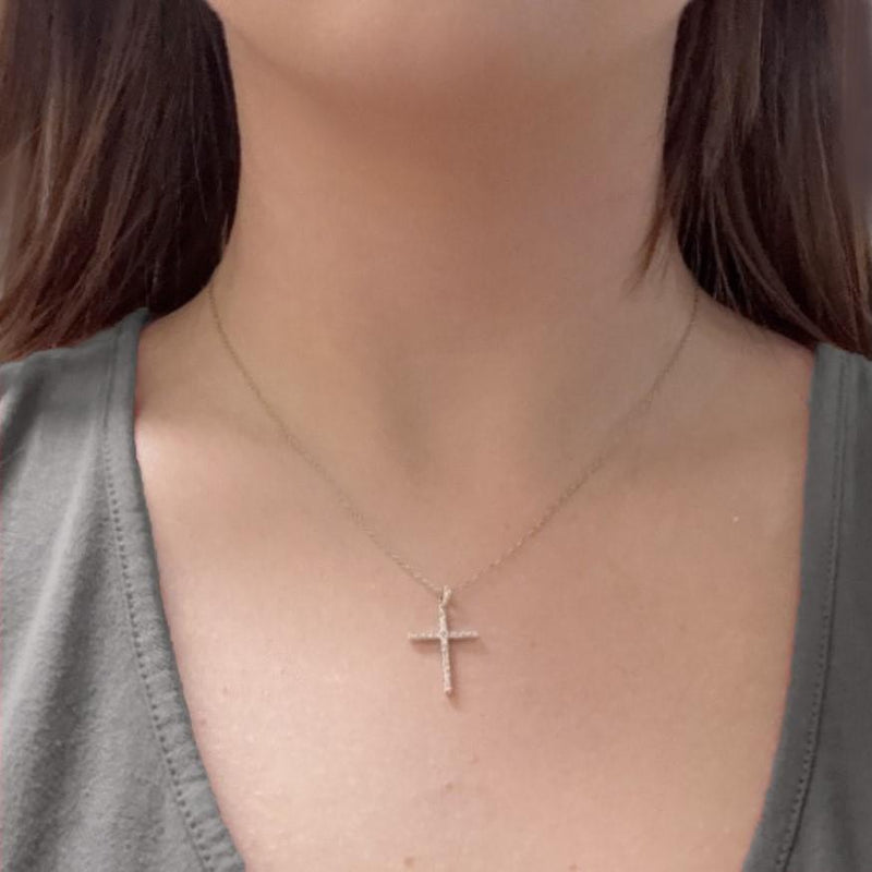 Large Cross with Diamonds