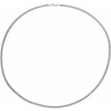 24” Cuban Silver Chain