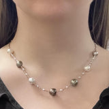Tahitian and South Sea Pearl Station Necklace