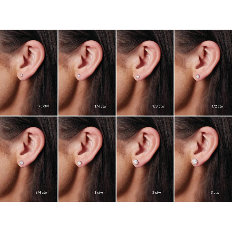 0.25cttw Lab Diamond Stud Earrings