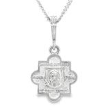 Holy Face of Jesus Quatrefoil Cross Pendant