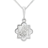 Holy Face of Jesus Quatrefoil Cross Pendant