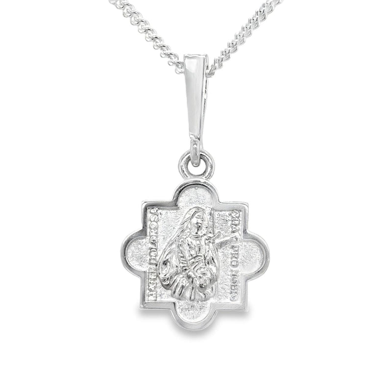 Holy Face of Jesus Quatrefoil Cross Pendant
