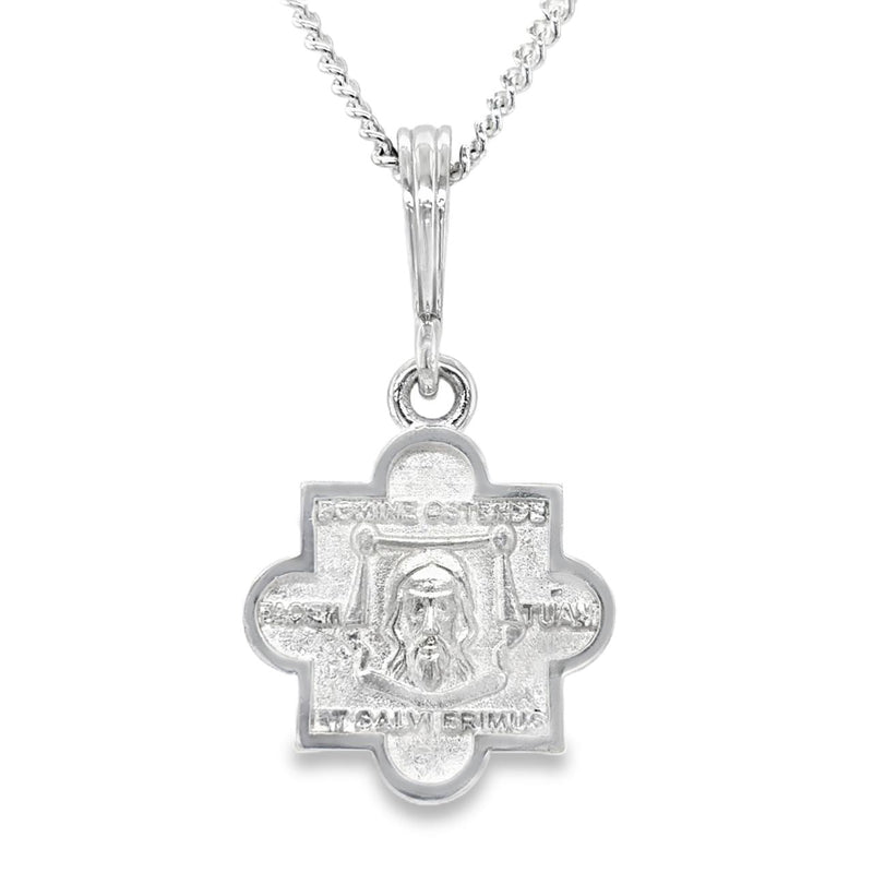 Holy Face of Jesus Quatrefoil Cross Pendant