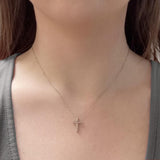 Lab Diamond Cross Pendant