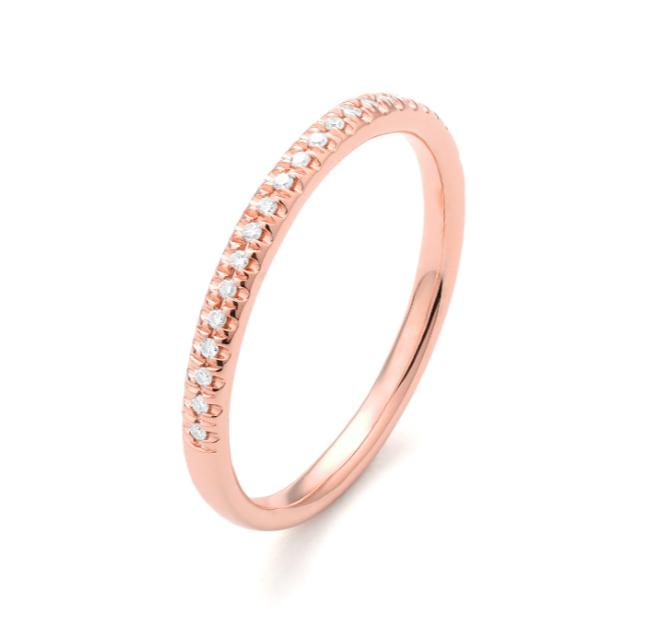 Dainty Stackable Band in Rose Gold
