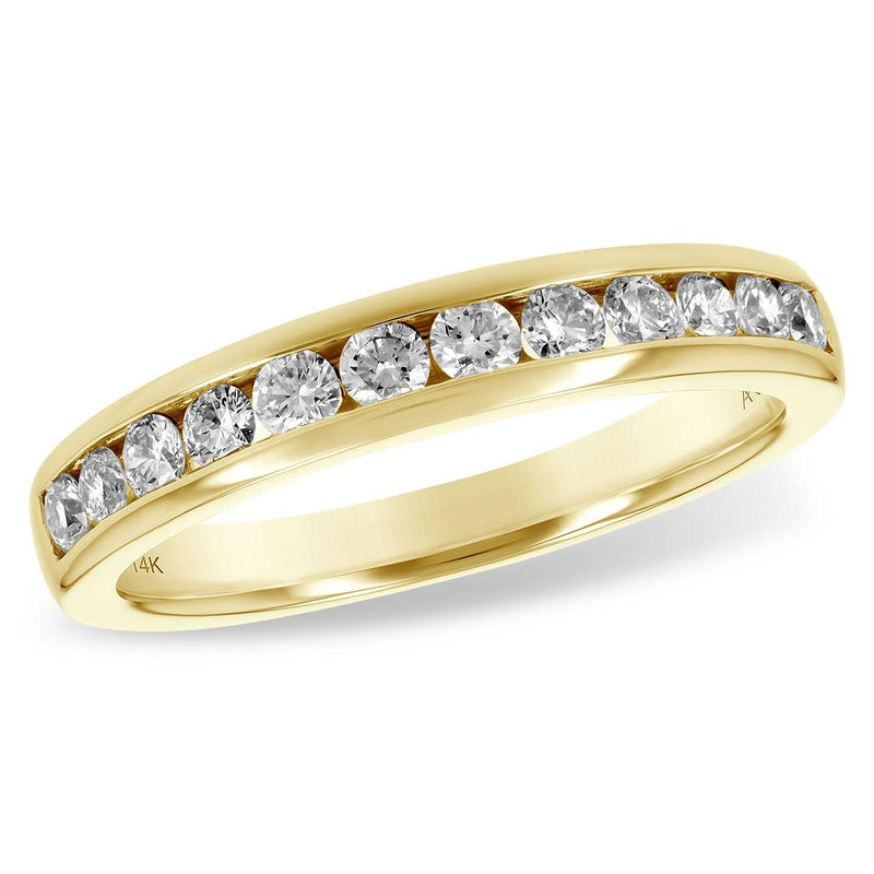 Channel-Set Diamond Wedding Band