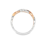 Woven Two-Tone Diamond Band