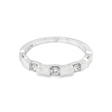 Segmented Diamond Wedding Band