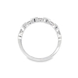 Segmented Diamond Wedding Band