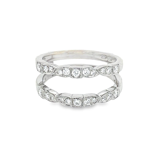Diamond Ring Guard White Gold