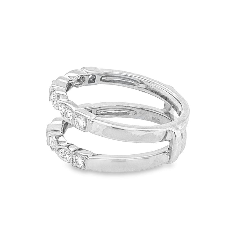 Diamond Ring Guard White Gold