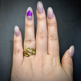 Peridot and Diamond Ring