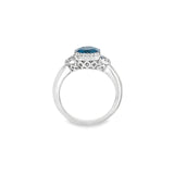 Lustrous Clover Gemstone Ring