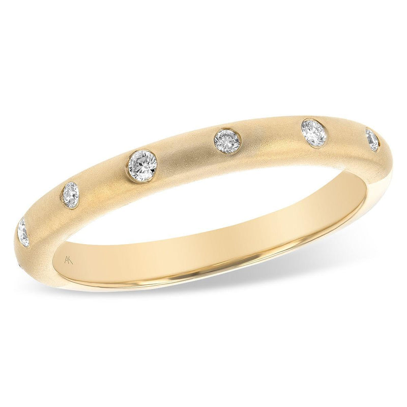 Flush-set Diamond Band with Matte Finish