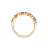 Pink Sapphire Anniversary Band
