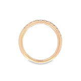 Single Row Pave Diamond Wedding Band