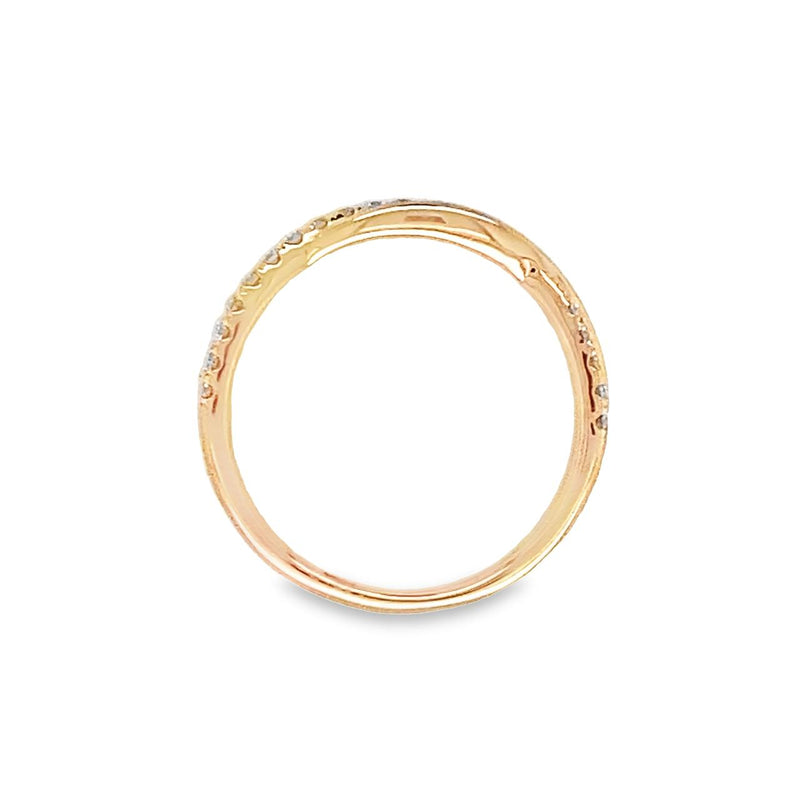 Twist Diamond Band with Satin Finish