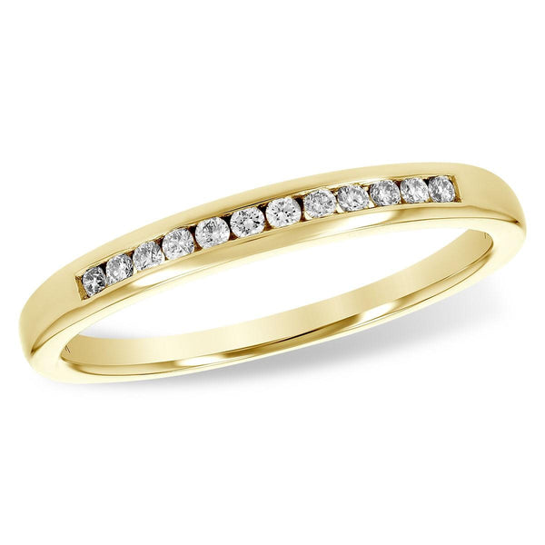 Channel-Set Diamond Wedding Band