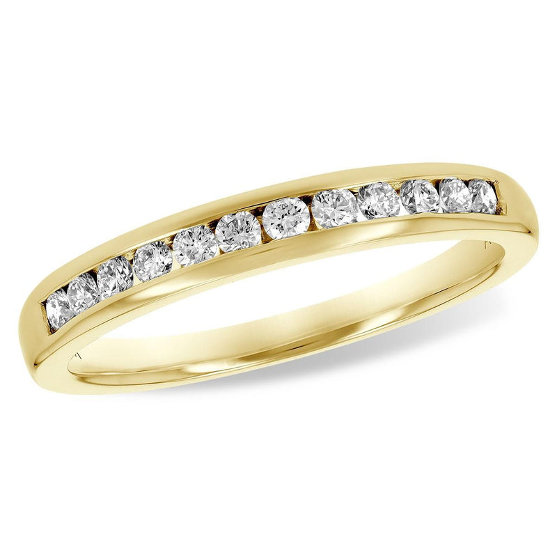 Channel-Set Diamond Wedding Band