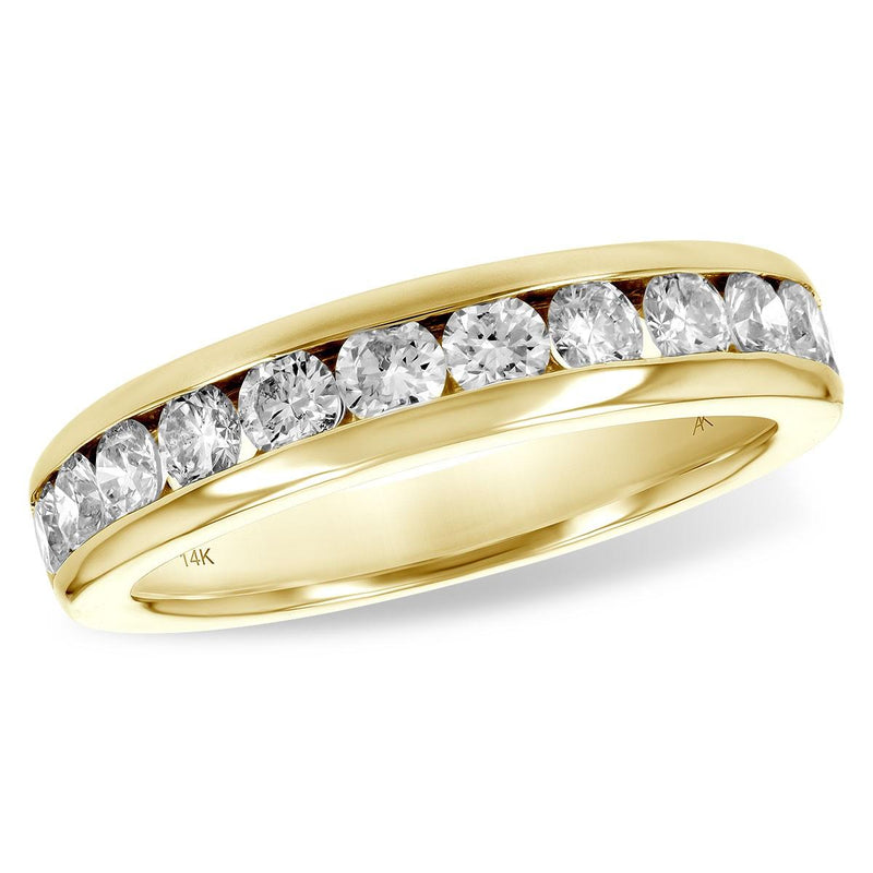 Channel-Set Diamond Wedding Band