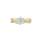 Twist Semi-Mount Wedding Set