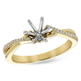 Twist Semi-Mount Wedding Set