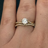 Twist Semi-Mount Wedding Set