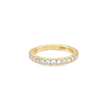 Single Row Pave Diamond Wedding Band