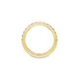 Single Row Pave Diamond Wedding Band