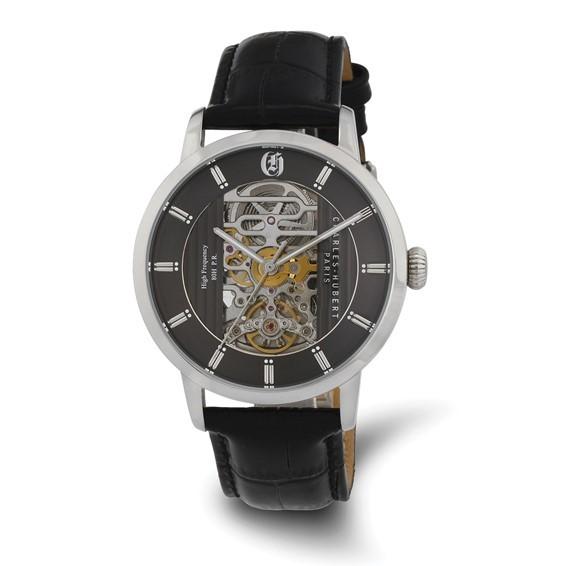 Black Skeleton Dial Automatic Watch