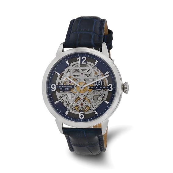 Blue Skeleton Dial Automatic Watch
