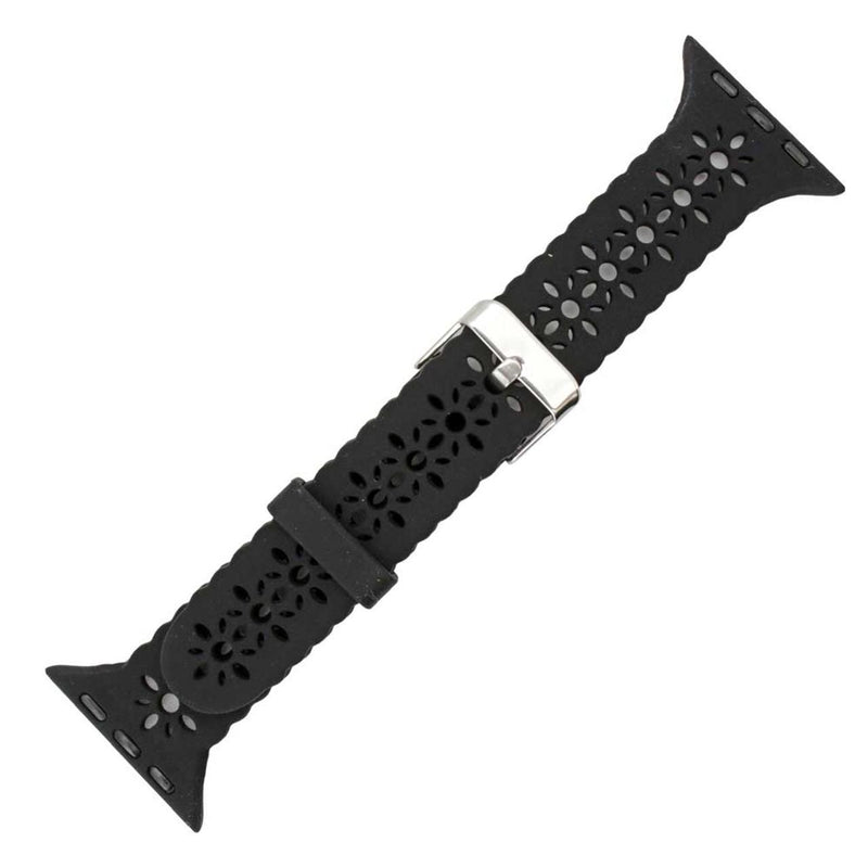 Black Lace Silicon Apple Watch Band